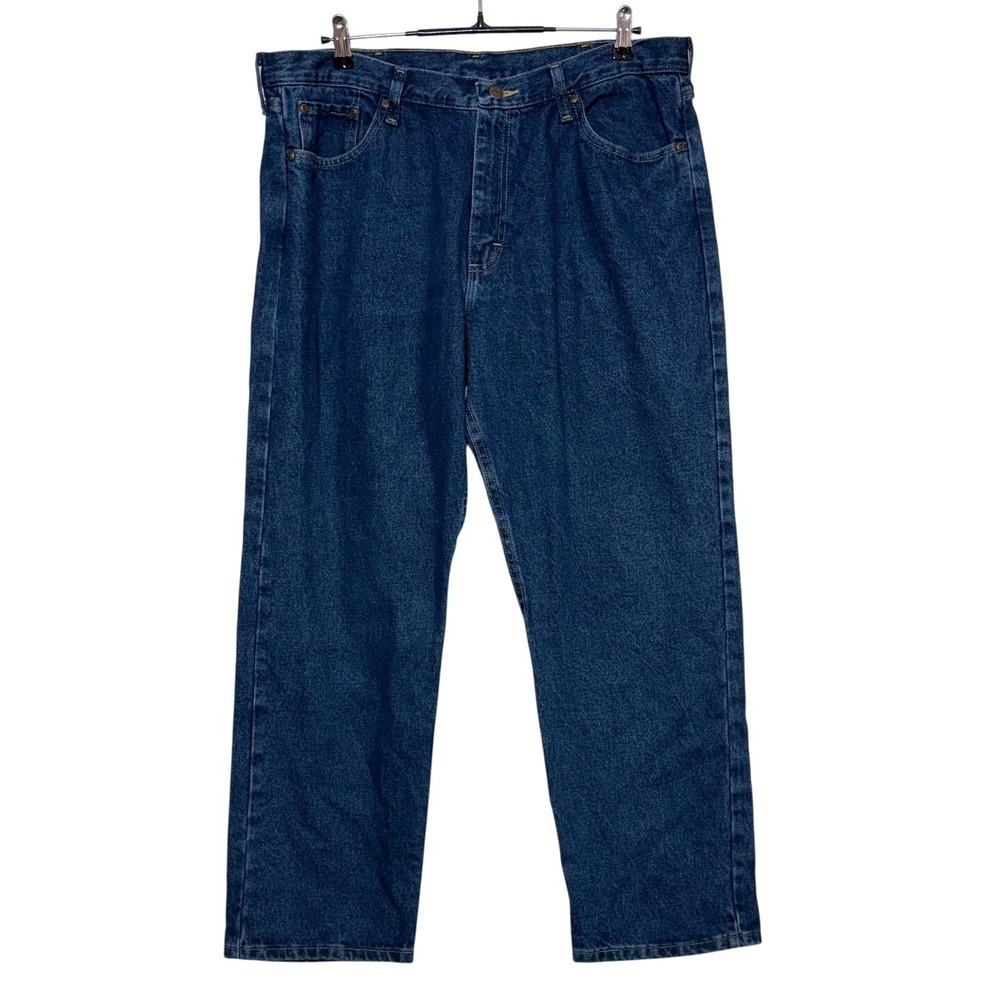 NEW Wrangler Jeans Mens 38x30 Blue Five Star Premium Relaxed Straight Western